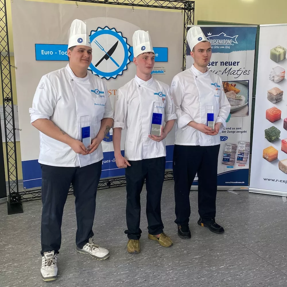 Die drei Gewinner der Euro-Toques-Challenge